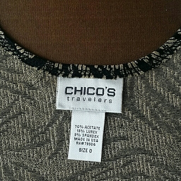 Chico's  travelers  top Sz S. In Chico's is 0. - Picture 3 of 3